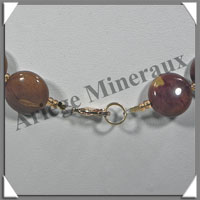 MOKAITE - Collier Compos - Disques 14 mm - 49 cm - C019