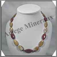 MOKAITE - Collier Compos - Ovales 25x10 mm - 50 cm - C021