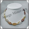 MOKAITE - Collier Compos - Ovales 30x15 mm - 43 cm - C022 Australie