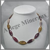 MOKAITE - Collier Compos - Ovales 30x15 mm - 46 cm - C023 Australie
