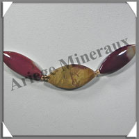 MOKAITE - Collier Compos - Ovales 30x15 mm - 46 cm - C023