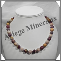 MOKAITE - Collier Perles 10 mm - 47 cm - C001