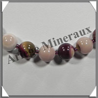 MOKAITE - Collier Perles 10 mm - 47 cm - C001