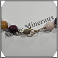 MOKAITE - Collier Perles 10 mm - 47 cm - C001