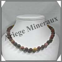 MOKAITE - Collier Perles 10 mm - 46 cm - M002