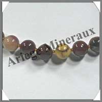 MOKAITE - Collier Perles 10 mm - 46 cm - M002