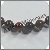 OBSIDIENNE BRUNE - Collier Perles 10 mm - 50 cm - M001