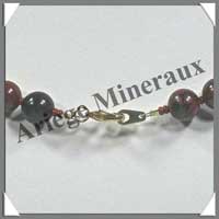 OBSIDIENNE BRUNE - Collier Perles 10 mm - 50 cm - M001