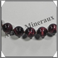 OBSIDIENNE BRUNE - Collier Perles 10 mm - 50 cm - M002