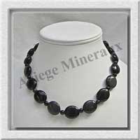 OEIL CELESTE - Collier Compos - Disques 14 mm et Ovales 16x18 mm - 45 cm - N001