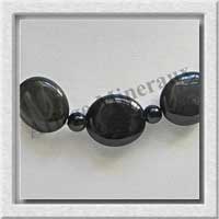 OEIL CELESTE - Collier Compos - Disques 14 mm et Ovales 16x18 mm - 45 cm - N001