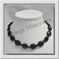 OEIL CELESTE - Collier Compos - Disques 14 mm et Ovales 16x18 mm - 45 cm - N002