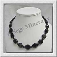 OEIL CELESTE - Collier Compos - Disques 14 mm et Ovales 16x18 mm - 48 cm - N003