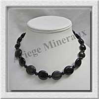 OEIL CELESTE - Collier Compos - Disques 14 mm et Ovales 16x18 mm - 44 cm - N005