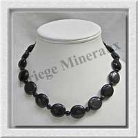 OEIL CELESTE - Collier Compos - Disques 14 mm et Ovales 16x18 mm - 45 cm - N006