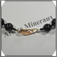 OEIL CELESTE - Collier Perles 10 mm - 48 cm - M001