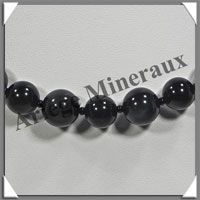 OEIL CELESTE - Collier Perles 10 et 12 mm en altern - 43 cm - A004