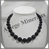 OEIL CELESTE - Collier Perles 10  16 mm en dgrad - 45 cm - A001 Mexique