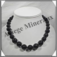 OEIL CELESTE - Collier Perles 10  16 mm en dgrad - 43 cm - A003