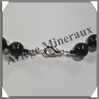 OEIL CELESTE - Collier Perles 10  16 mm en dgrad - 43 cm - A003