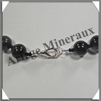 OEIL CELESTE - Collier Perles 10  16 mm en dgrad - 43 cm - A004