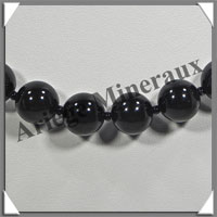 OEIL CELESTE - Collier Perles 12 mm - 46 cm - M001