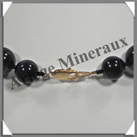 OEIL CELESTE - Collier Perles 14 et 16 mm en altern - 43 cm - A001