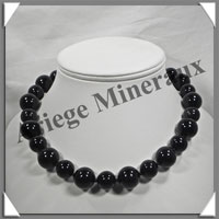 OEIL CELESTE - Collier Perles 14 et 16 mm en altern - 43 cm - A002