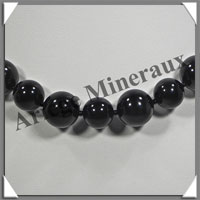 OEIL CELESTE - Collier Perles 14 et 16 mm en altern - 43 cm - A002