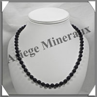 OEIL CELESTE - Collier Perles 8 mm - 50 cm - M001