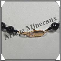 OEIL CELESTE - Collier Perles 8 mm - 50 cm - M001