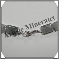 OEIL DE CHAT (ou CYMOPHANE) - Collier Compos - Rectangles 15x10 mm - 47 cm - C022