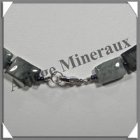 OEIL DE CHAT (ou CYMOPHANE) - Collier Compos - Rectangles 15x10 mm - 47 cm - C023