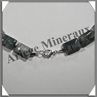 OEIL DE CHAT (ou CYMOPHANE) - Collier Compos - Rectangles 15x10 mm - 47 cm - C024