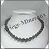 OEIL DE FER - Collier Perles 10 mm - 44 cm - M001 Australie