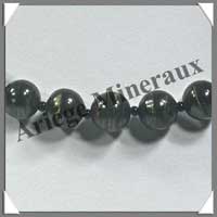 OEIL DE FER - Collier Perles 10 mm - 43 cm - M002