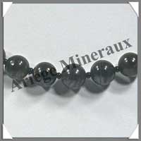 OEIL DE FER - Collier Perles 10 mm - 43 cm - M003