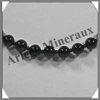 ONYX NOIR - Collier Perles 8 mm - 45 cm - M001