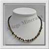 OEIL DE TIGRE - Collier Compos - Cubes 4 et 6 mm en dgrad - 47 cm - C001 Afrique du Sud