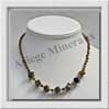 OEIL DE TIGRE - Collier Compos - Cubes 8 mm et Perles de 4 mm en dgrad - 44 cm - C002 Afrique du Sud