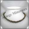 OEIL DE TIGRE - Collier Perles Facetes 8 mm - 43 cm - A002 Afrique du Sud