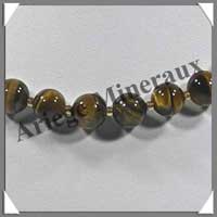 OEIL DE TIGRE - Collier Perles 10 mm - 45 cm - A004