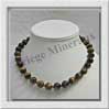 OEIL DE TIGRE - Collier Perles 12 mm - 43 cm - A006 Afrique du Sud