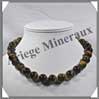 OEIL DE TIGRE - Collier Perles 14 mm - 45 cm - M002 Afrique du Sud