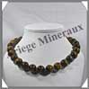 OEIL DE TIGRE - Collier Perles 16 mm - 46 cm - M001 Afrique du Sud
