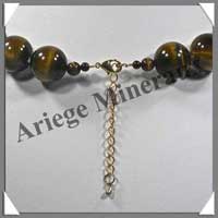OEIL DE TIGRE - Collier Perles 16 mm - 46 cm - M001