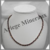 OEIL DE TIGRE - Collier Perles 4 mm - 49 cm - C001 Afrique du Sud