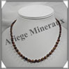 OEIL DE TIGRE - Collier Perles 4 et 6 mm en dgrad - 43 cm - C001 Afrique du Sud