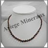 OEIL DE TIGRE - Collier Perles 4 et 6 mm en dgrad - 43 cm - C002 Afrique du Sud