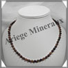 OEIL DE TIGRE - Collier Perles 6 mm - 47 cm - C001 Afrique du Sud